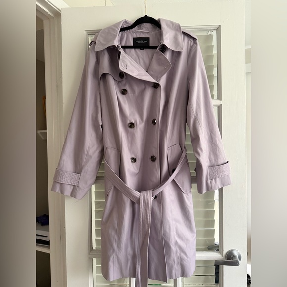 London Fog Collection Lavender Trench Coat – Size 2X - Picture 1 of 16